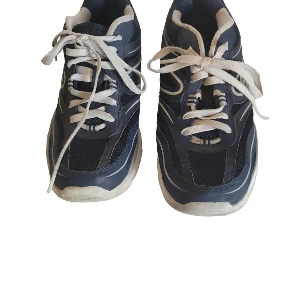 Skechers Women's Size 7.5 Navy Blue Lace-up Sports Sneakers Running Shoes